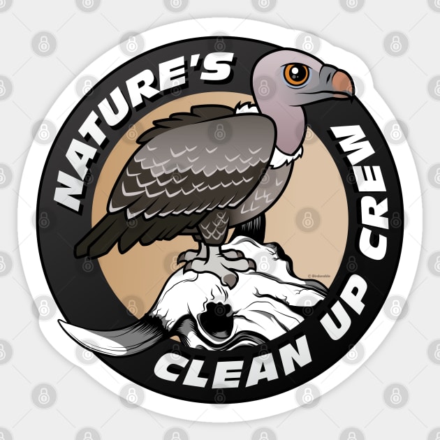 Nature's Clean Up Crew Sticker by birdorable